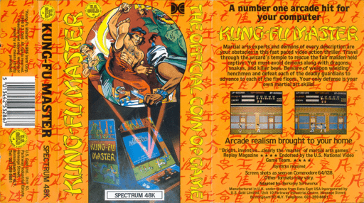 Kung-Fu Master box art for ZX Spectrum